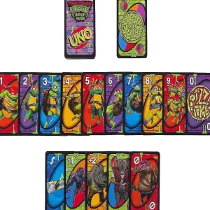 Oriental Trading Playing Cards*Uno Teenage Mutant Ninja Turtles Mutant Mayhem Card Game For Family Night