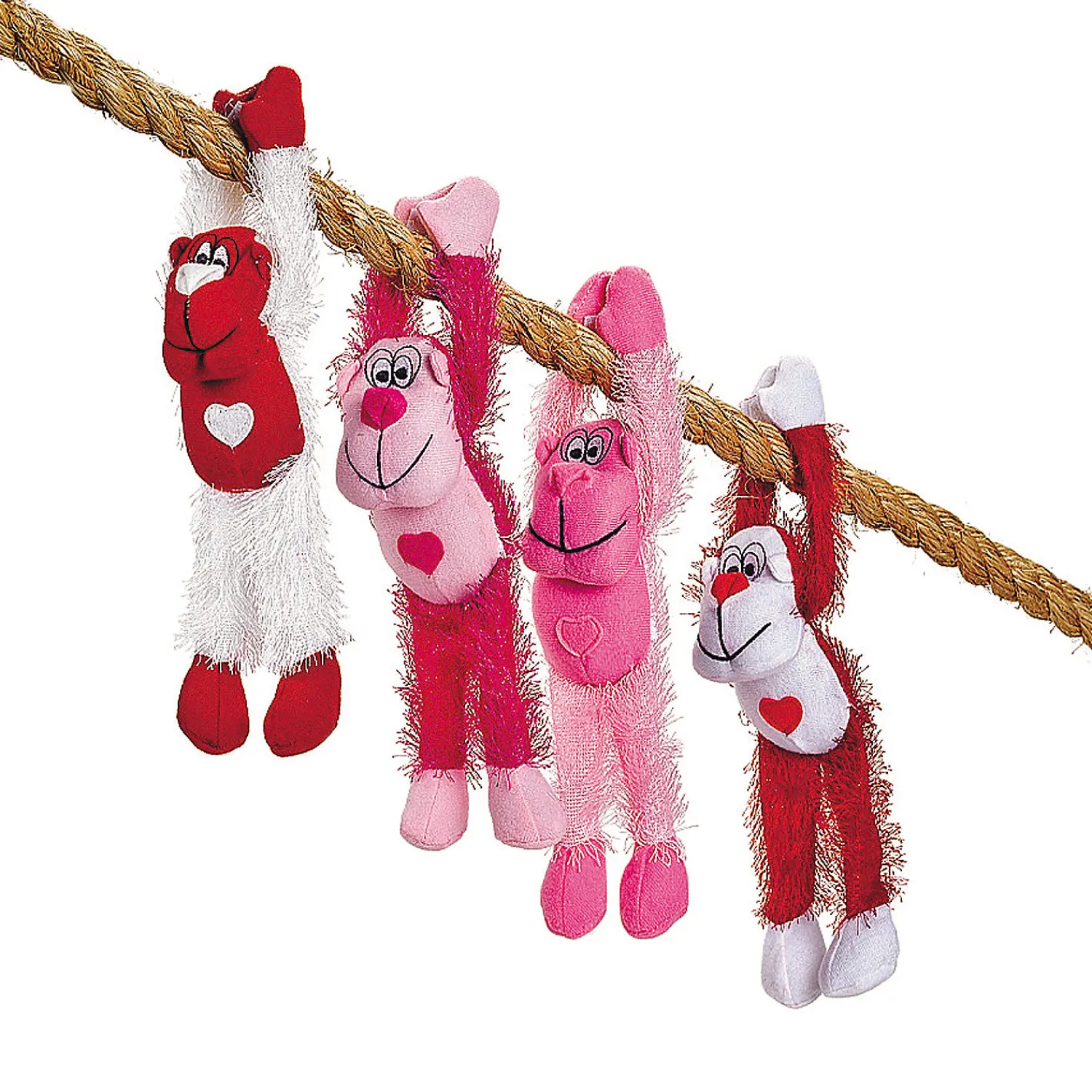 valentine_long_arm_stuffe_0-1.webp Oriental Trading Stuffed Animals & Plush Toys*Valentine Long Arm Stuffed Gorillas - 12 Pc.