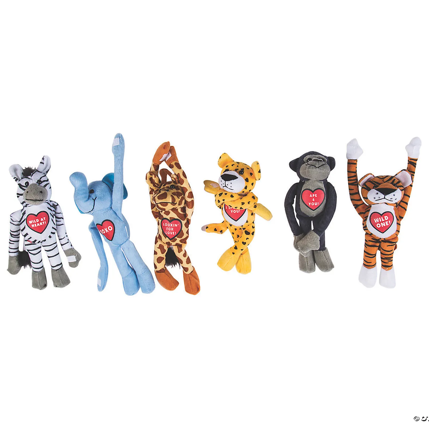valentine_long_arm_stuffe_0.webp Oriental Trading Stuffed Animals & Plush Toys*Valentine Long Arm Stuffed Animals - 12 Pc.