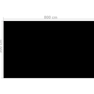 Vidaxl Floating Rectangular Pe Solar Pool Film 26.3 X 16.5 Ft Black<Oriental Trading Cheap