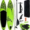 Vidaxl Inflatable Stand Up Paddleboard Set 120.1"X29.9"X5.9" Green<Oriental Trading New