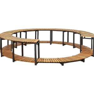 Vidaxl Spa Surround 107.5"X20.9" Solid Acacia Wood<Oriental Trading Cheap