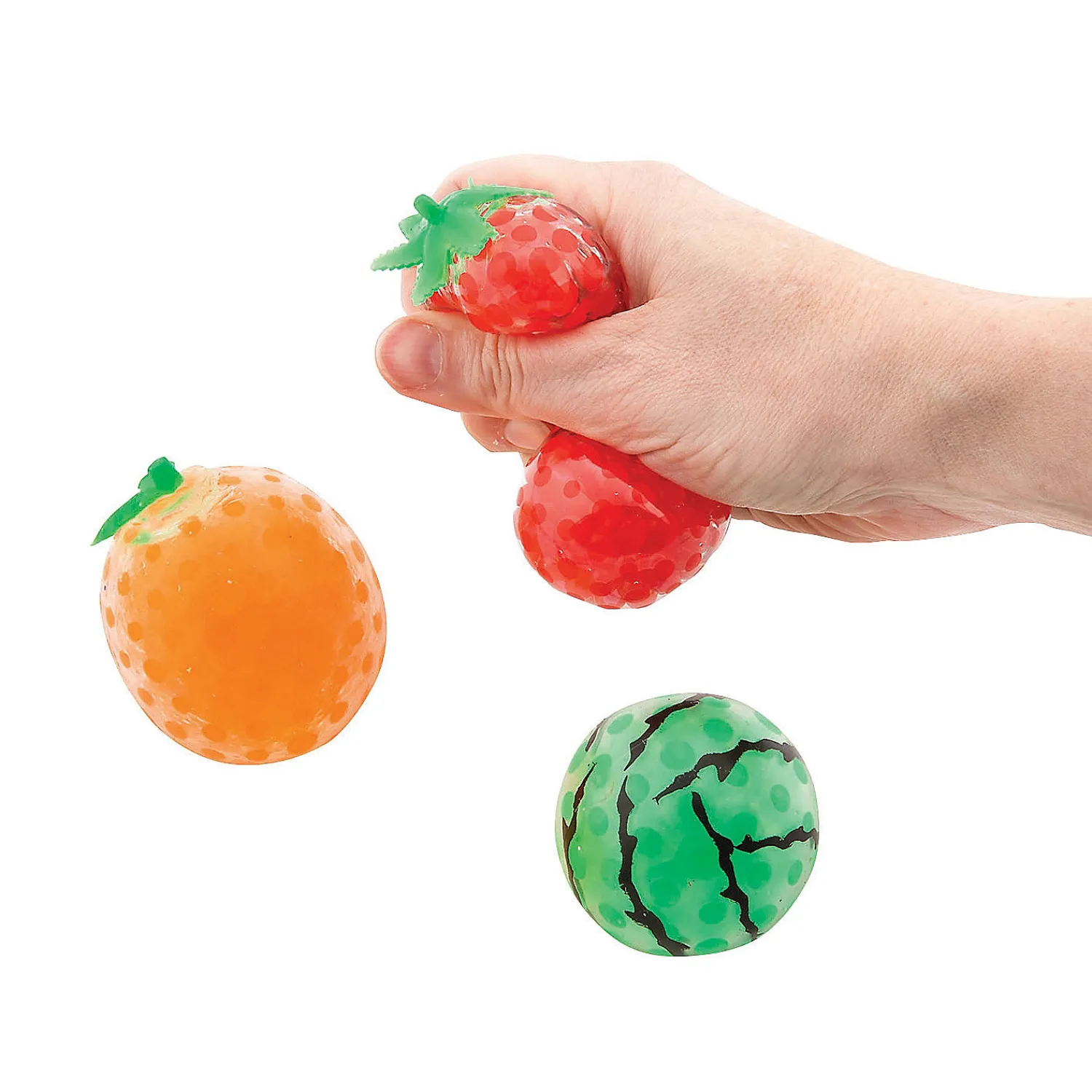 water_bead_squeeze_fruits_0.webp Oriental Trading Stress Balls & Toys*Water Bead Squeeze Fruits - 12 Pc.