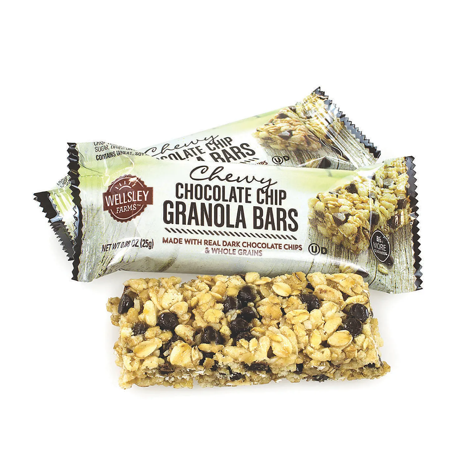 wellsley_farms_chewy_choc_1.webp Wellsley Farms Chewy Chocolate Chip Granola Bars, .88 Oz, 60 Count<Oriental Trading Flash Sale