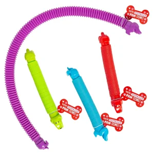 Oriental Trading Character Toys*Wiener Dog Expanding Tube Toy Valentine Exchanges With Card For 12