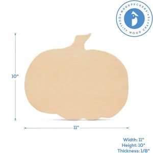 Woodpeckers Crafts, Diy Unfinished Wood 11" Pumpkin Cutout, Pack Of 3<Oriental Trading Flash Sale