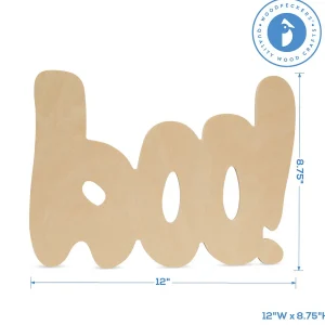 Woodpeckers Crafts, Diy Unfinished Wood 12" Boo Cutouts, Pack Of 25<Oriental Trading Best