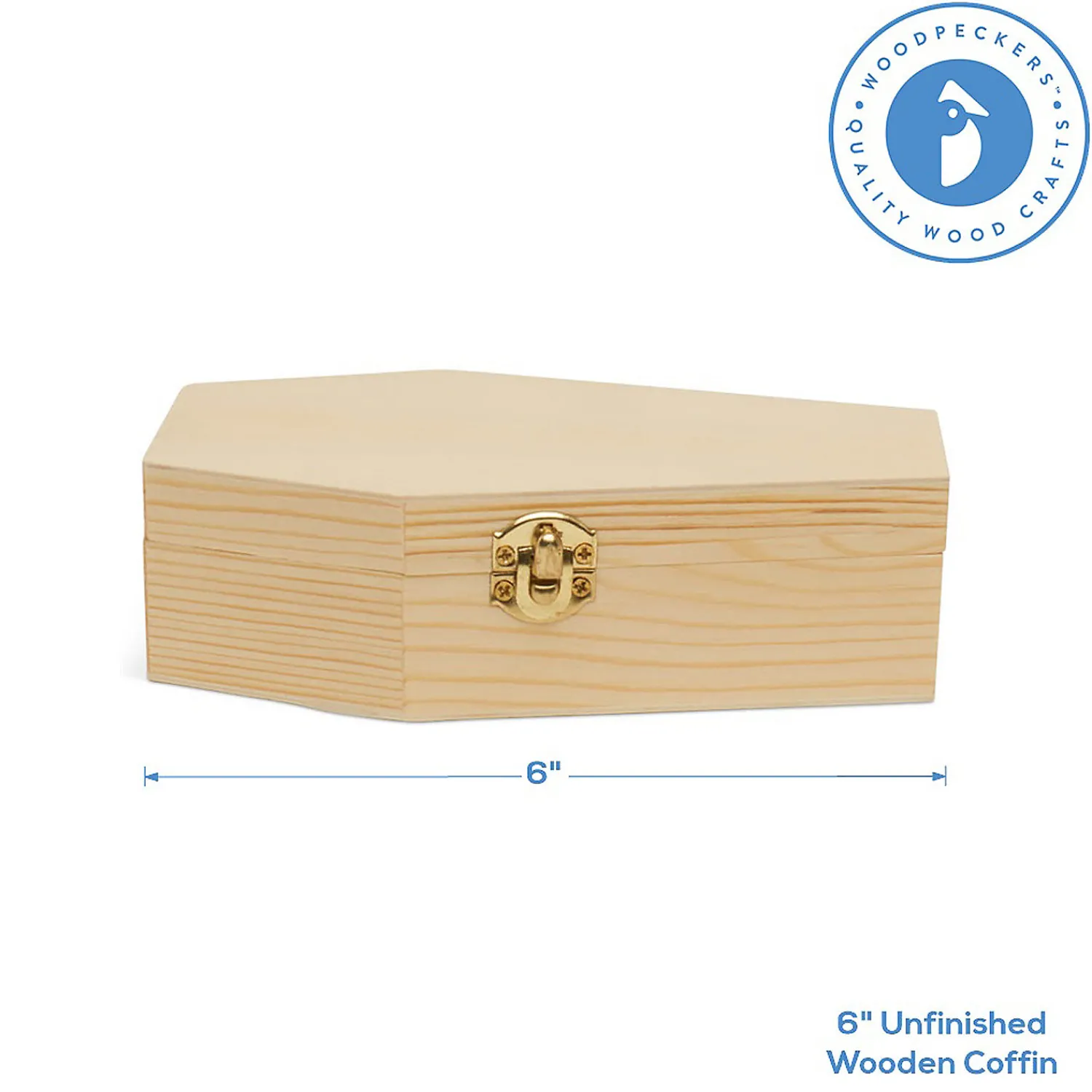 woodpeckers_crafts_diy_un_2-10.webp Woodpeckers Crafts, Diy Unfinished Wood 6" Coffin, Pack Of 12<Oriental Trading Flash Sale