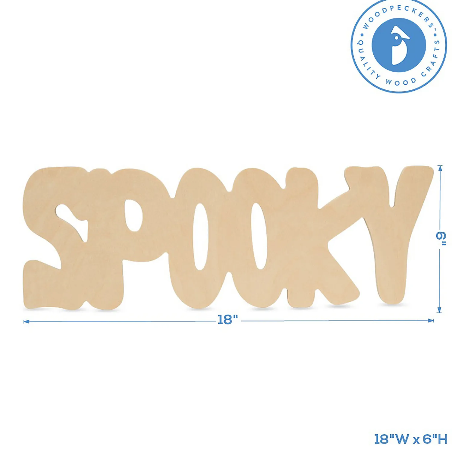 woodpeckers_crafts_diy_un_2-15.webp Woodpeckers Crafts, Diy Unfinished Wood 18" Spooky Cutouts, Pack Of 3<Oriental Trading Store