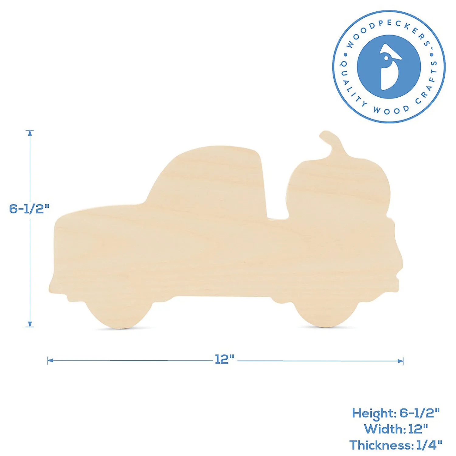 woodpeckers_crafts_diy_un_2-17.webp Woodpeckers Crafts, Diy Unfinished Wood 12" Pumpkin Truck Cutout Pack Of 6<Oriental Trading Cheap