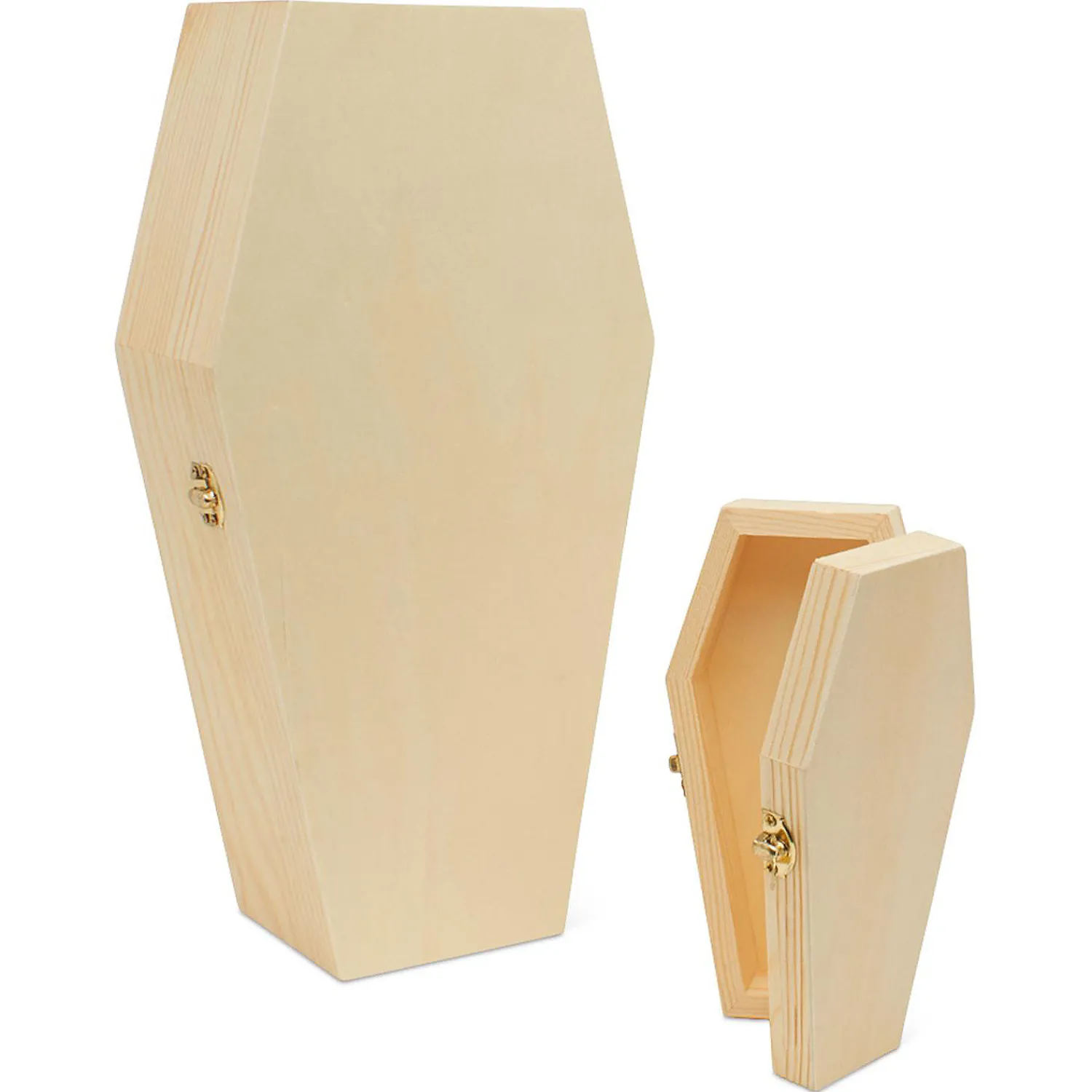 woodpeckers_crafts_diy_un_3-2.webp Woodpeckers Crafts, Diy Unfinished Wood 12" Coffin, Pack Of 2<Oriental Trading Discount