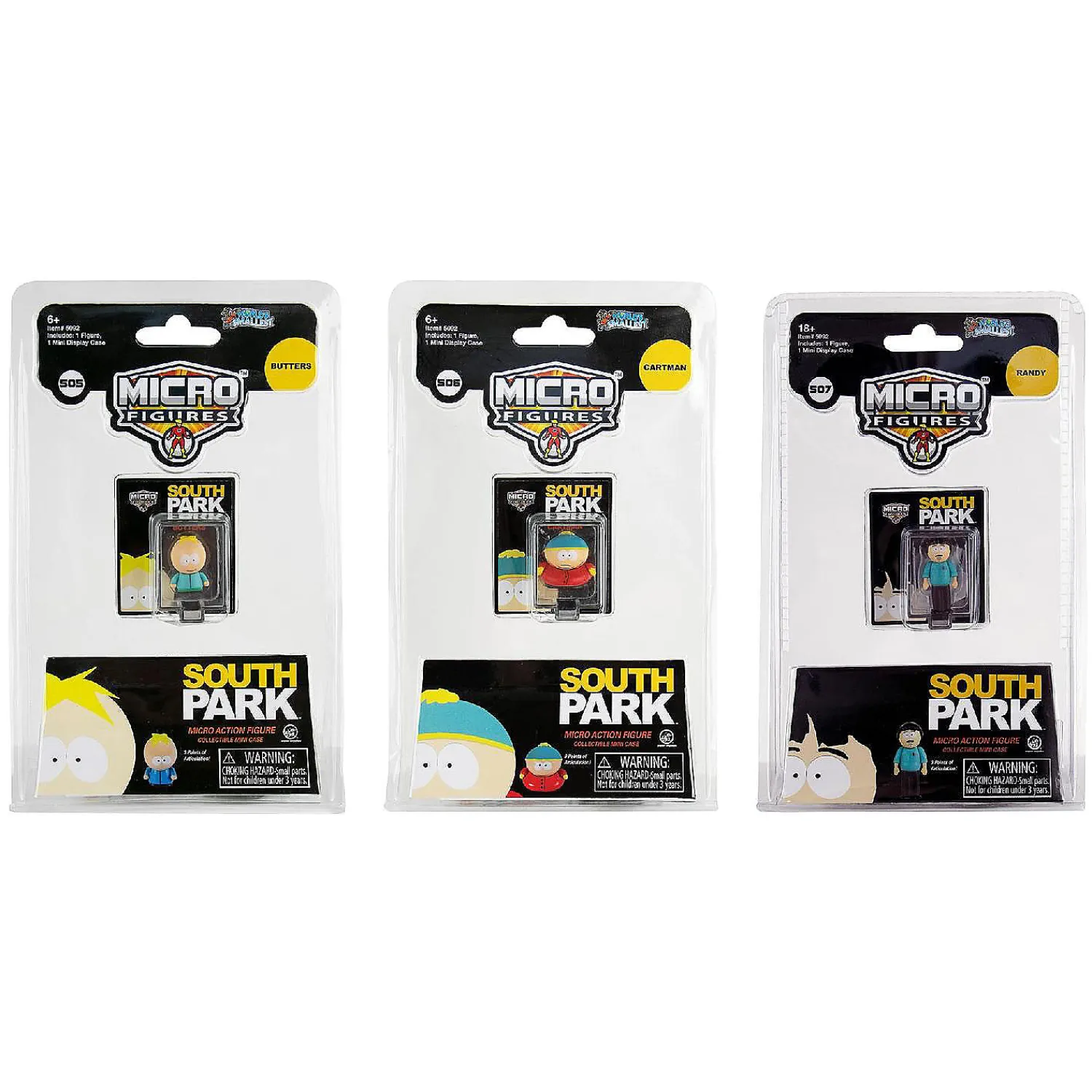 worlds_smallest_south_par_3.webp Oriental Trading Character Toys*Worlds Smallest South Park Micro Figure One Random