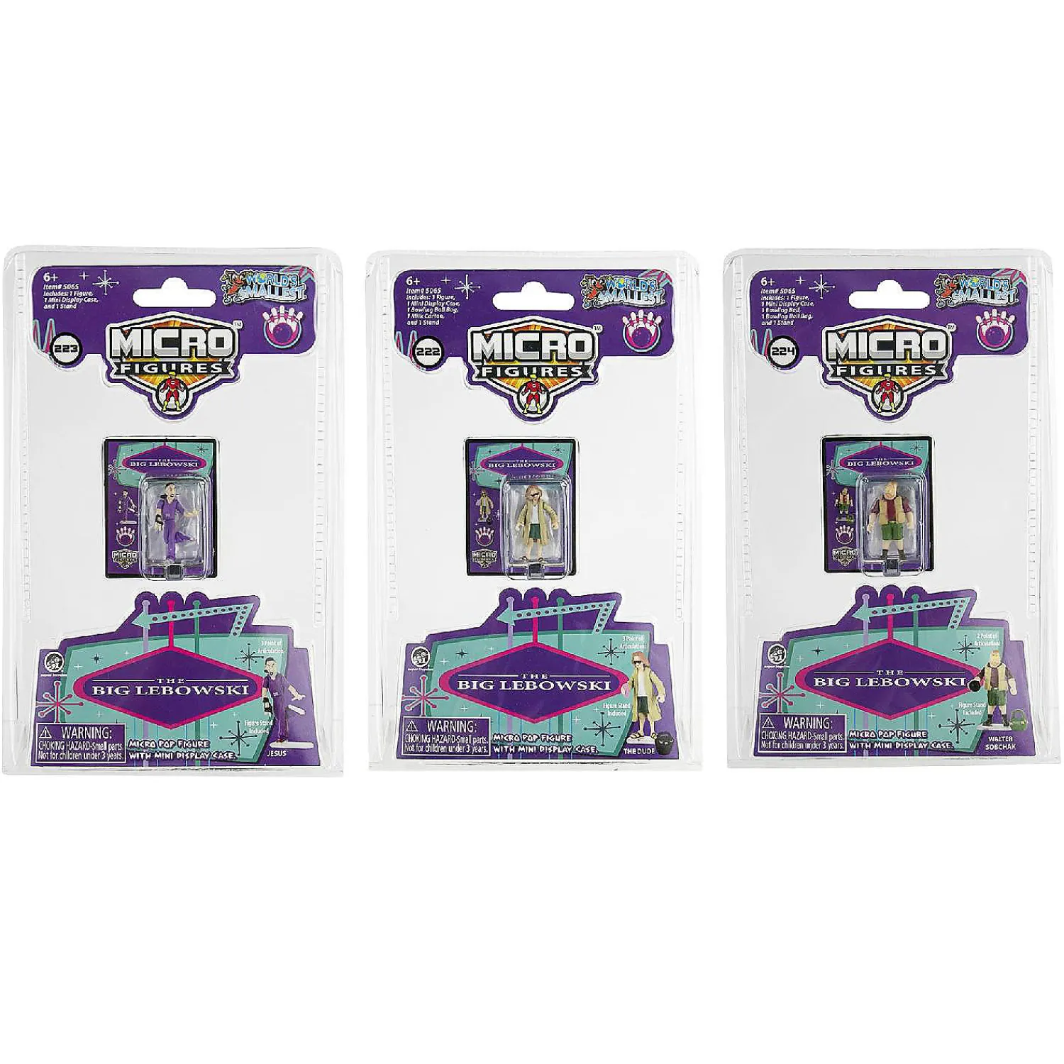 worlds_smallest_the_big_l_3.webp Oriental Trading Character Toys*Worlds Smallest The Big Lebowski Micro Figure One Random
