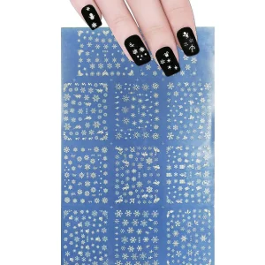 Oriental Trading Temporary Tattoos*Wrapables 500+ Snowflakes Water Slide Nail Art Nail Decals Snowflake Water Transfer Nail Decals