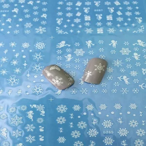 Oriental Trading Temporary Tattoos*Wrapables 500+ Snowflakes Water Slide Nail Art Nail Decals Snowflake Water Transfer Nail Decals