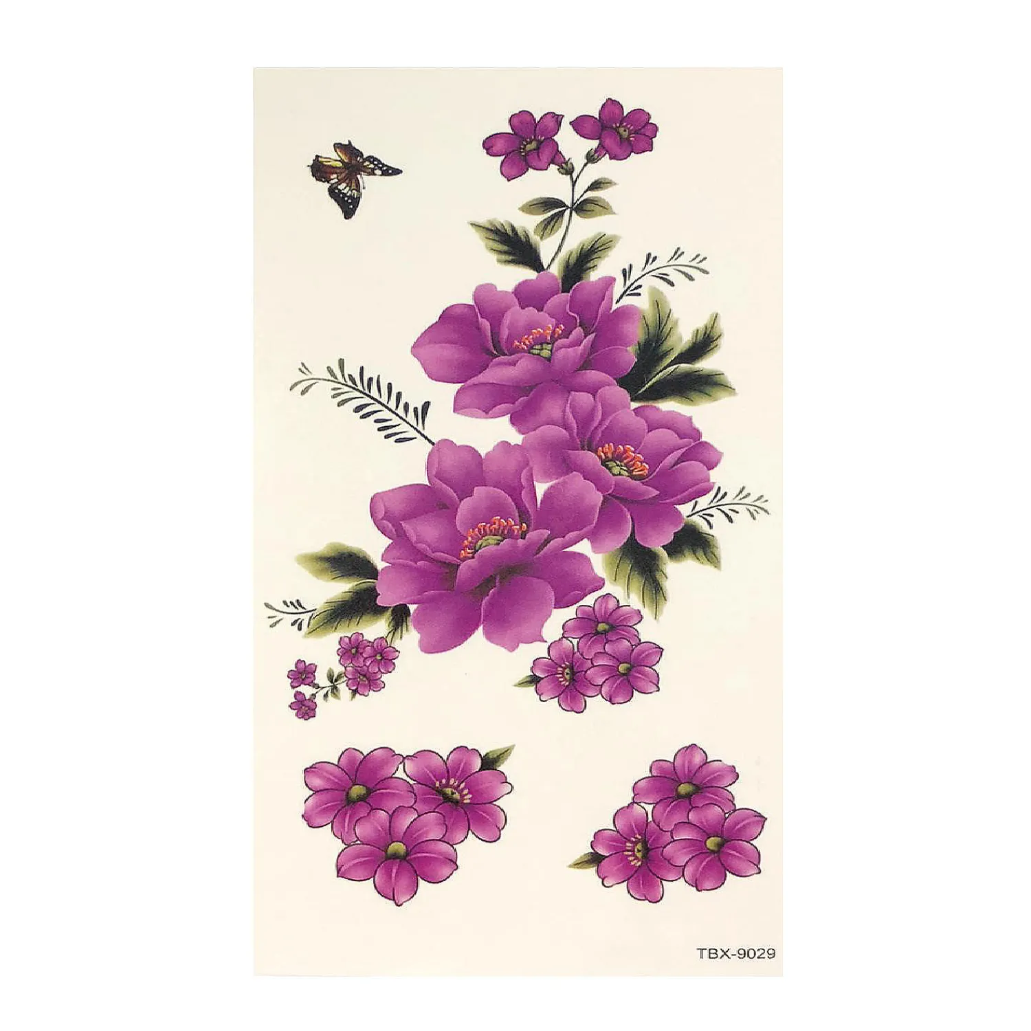 wrapables_floral_temporar_1.webp Oriental Trading Temporary Tattoos*Wrapables® Floral Temporary Tattoos Body Art Water Tattoos (8 Sheets), Roses & Peonies