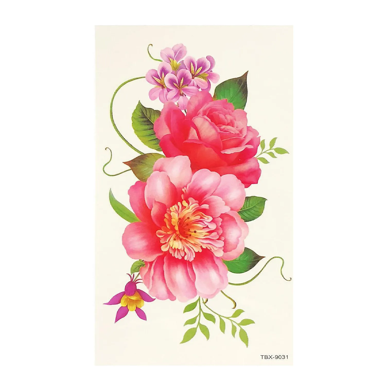 wrapables_floral_temporar_3.webp Oriental Trading Temporary Tattoos*Wrapables® Floral Temporary Tattoos Body Art Water Tattoos (8 Sheets), Roses & Peonies