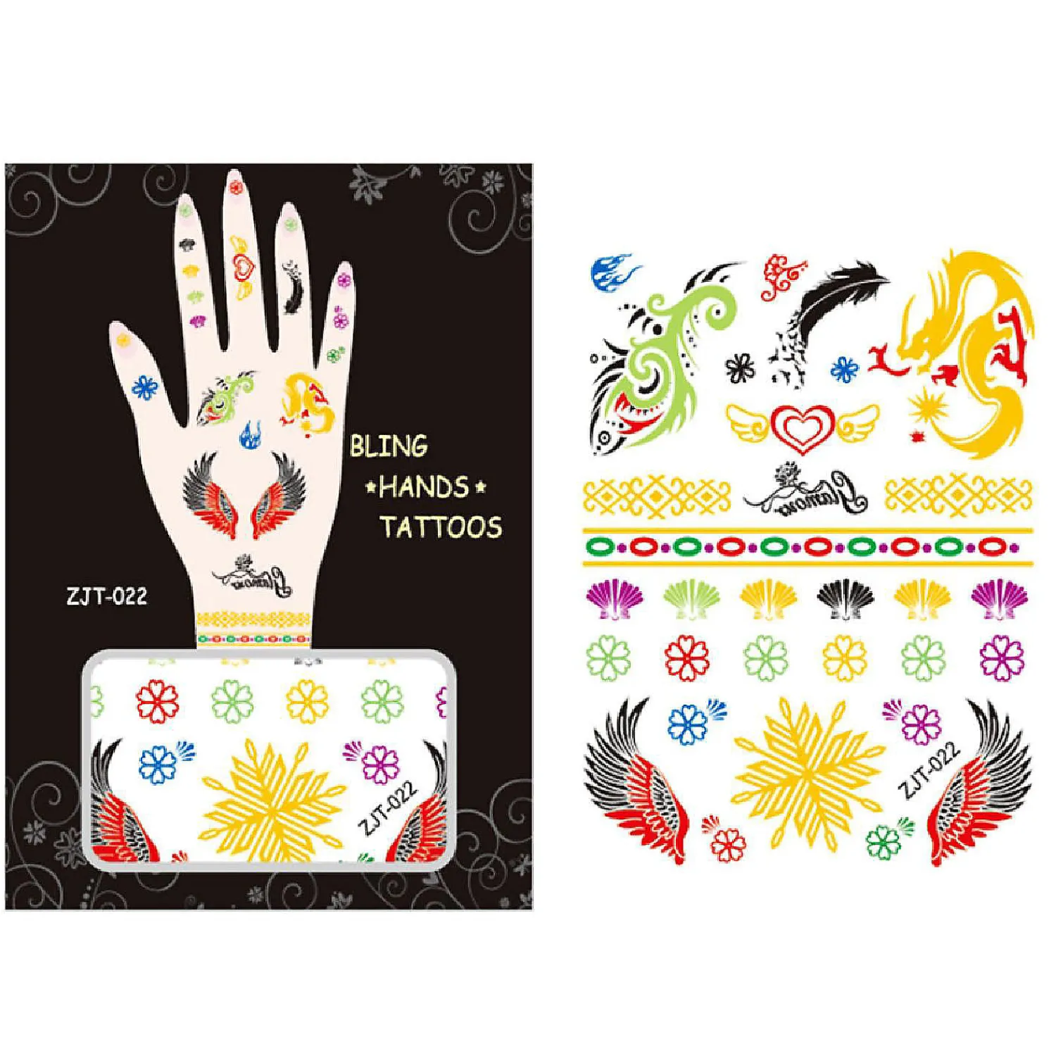 wrapables_metallic_body_a_1-1.webp Oriental Trading Temporary Tattoos*Wrapables Metallic Body Art Hand Tattoos, Majestic