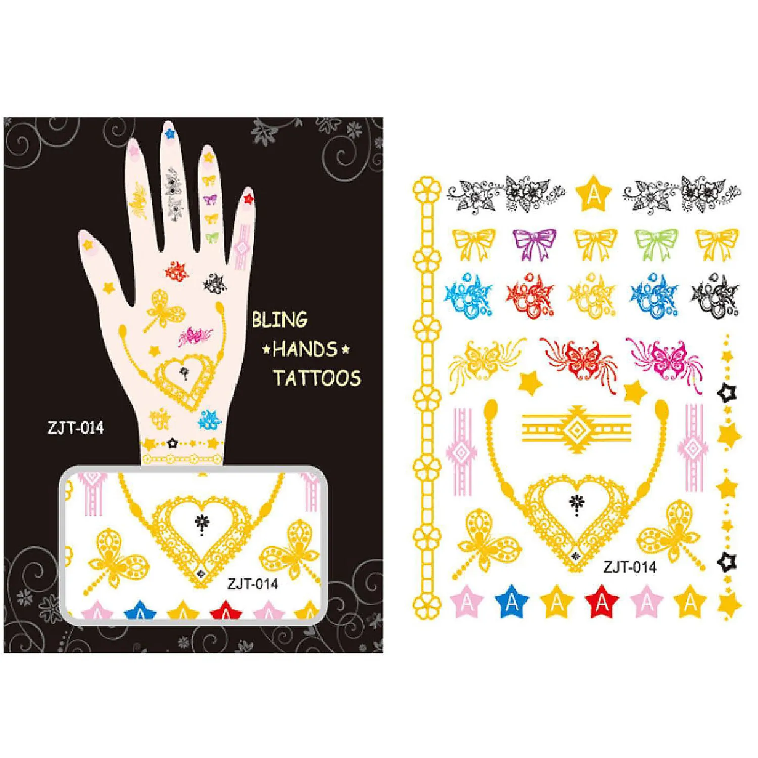 wrapables_metallic_body_a_2-2.webp Oriental Trading Temporary Tattoos*Wrapables Metallic Body Art Hand Tattoos, Loving You