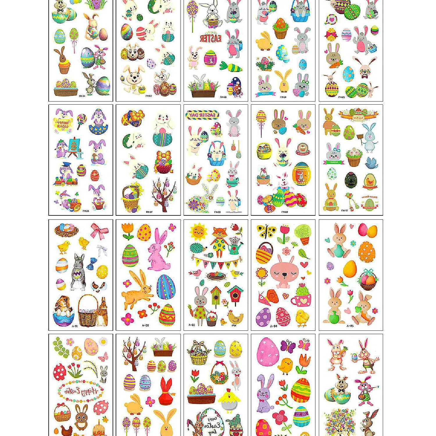 wrapables_waterproof_temp_0.webp Oriental Trading Temporary Tattoos*Wrapables Waterproof Temporary Tattoos For Children, 20 Sheets, Easter