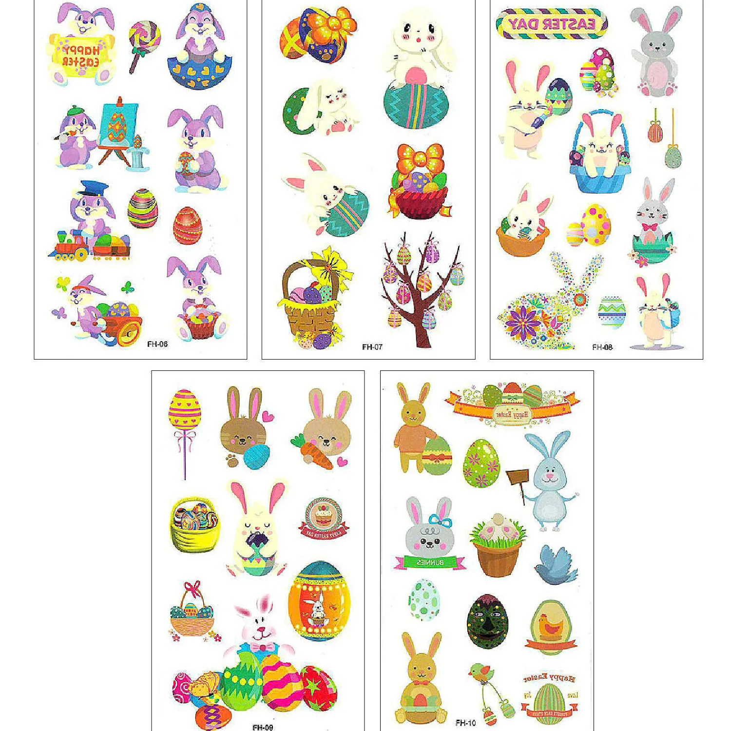 wrapables_waterproof_temp_3.webp Oriental Trading Temporary Tattoos*Wrapables Waterproof Temporary Tattoos For Children, 20 Sheets, Easter