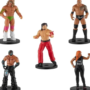 Oriental Trading Character Toys*Wwe Pencil Toppers 5Pk Nakamura Mysterio Rock Becky Lynch Ultimate Warrior Warrior Pmi International