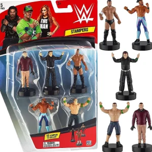 Oriental Trading Character Toys*Wwe Wrestler Stampers 5Pk Hardy Kofi Kingston John Cena Finn Wyatt Pmi International
