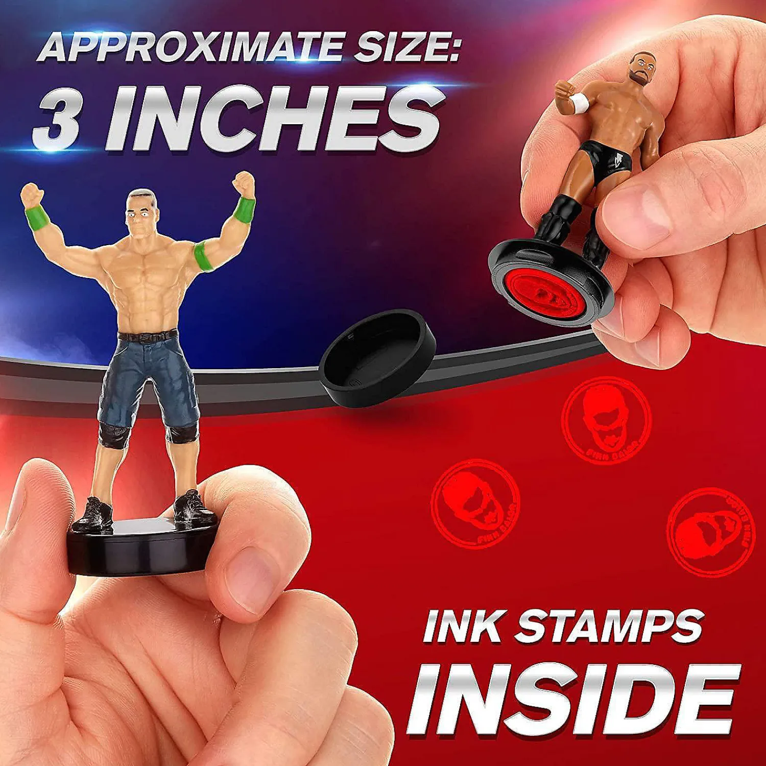 wwe_wrestler_stampers_pk__3.webp Oriental Trading Character Toys*Wwe Wrestler Stampers 5Pk Hardy Kofi Kingston John Cena Finn Wyatt Pmi International
