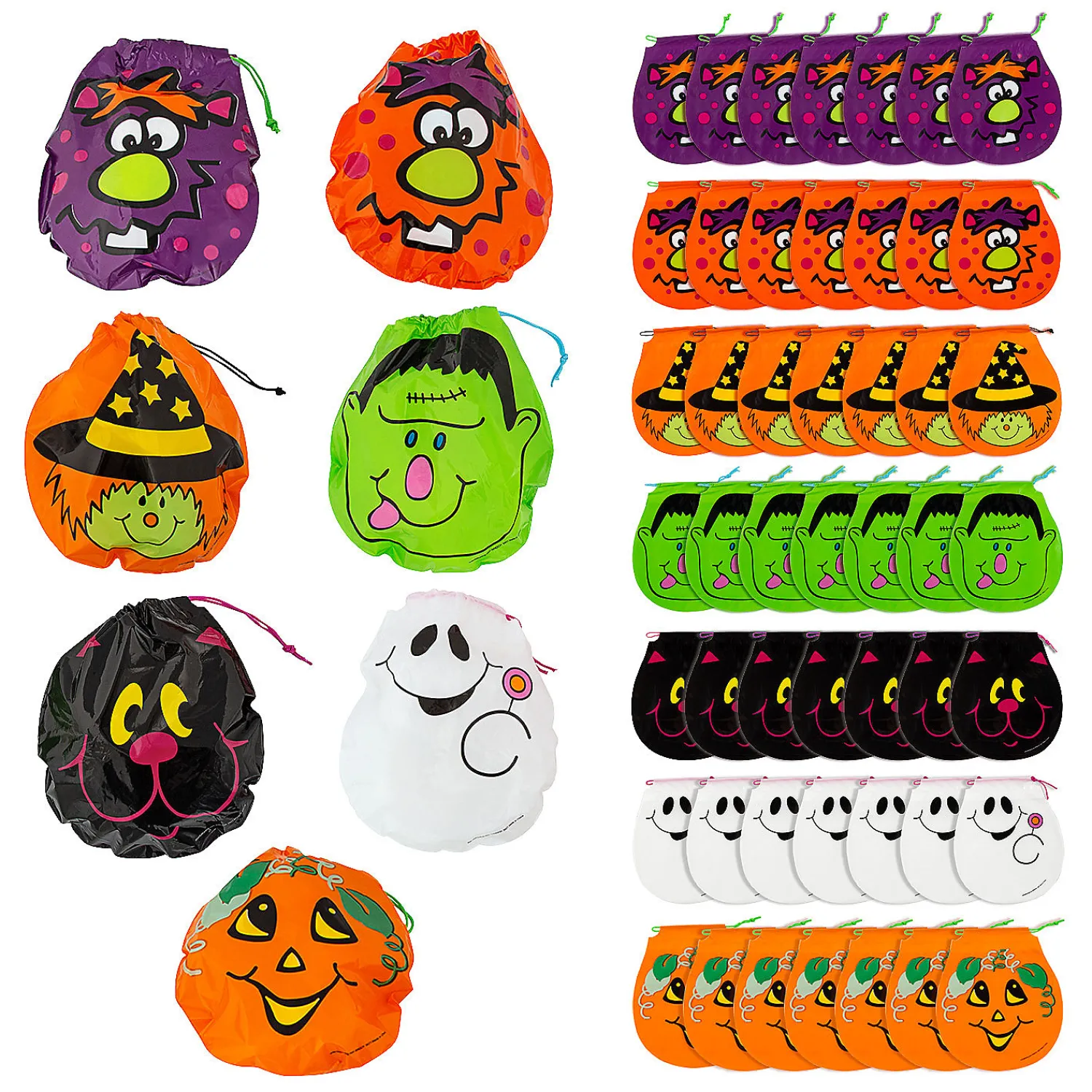 x___bulk__pc_halloween__0-1.webp 7 1/4" X 8 1/2" Bulk 72 Pc. Halloween Drawstring Goody Bags<Oriental Trading Cheap