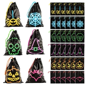 5 1/2" X 7 1/2" Halloween Drawstring Goody Bags - 36 Pc.<Oriental Trading Hot