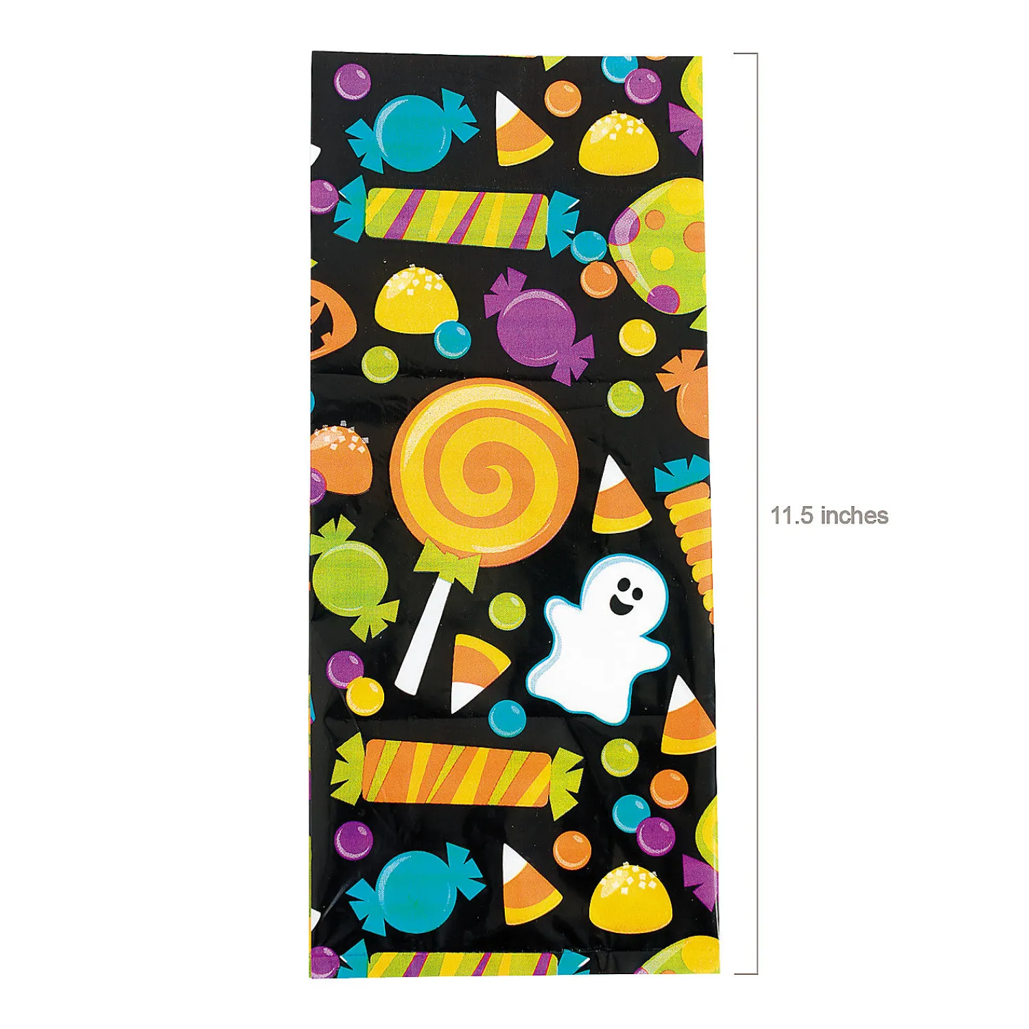 x___halloween_ghost_cell_1.webp 5" X 11 1/2" Halloween Ghost Cellophane Treat Bags - 12 Pc.<Oriental Trading Online