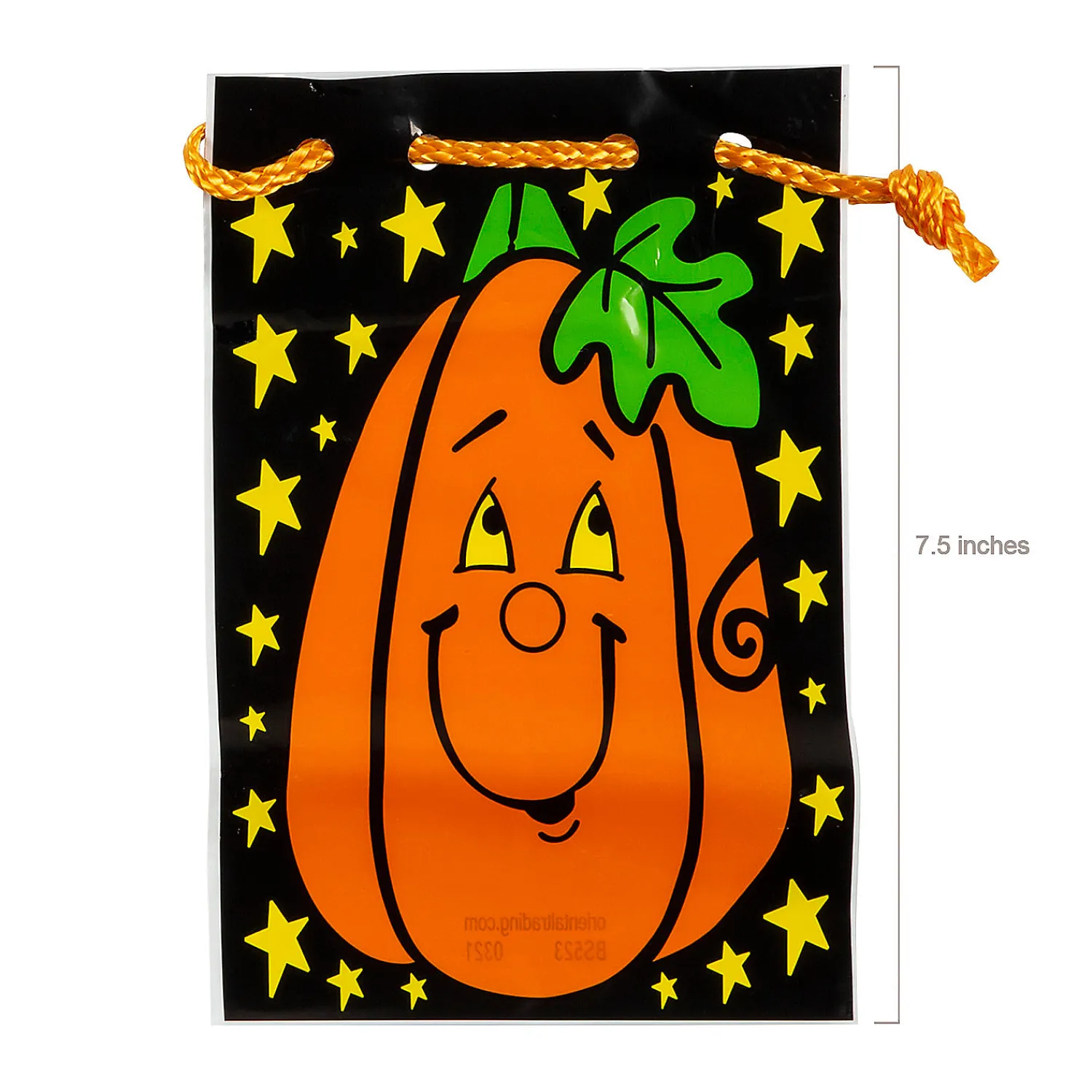 x___large_halloween_pla_1.webp 5 1/2" X 7 1/2" Large Halloween Plastic Drawstring Treat Bags - 36 Pc.<Oriental Trading Online