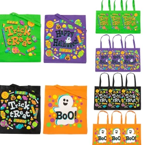 15" X 16 1/2" Large Trick-Or-Treat Tote Bags - 12 Pc.<Oriental Trading Flash Sale