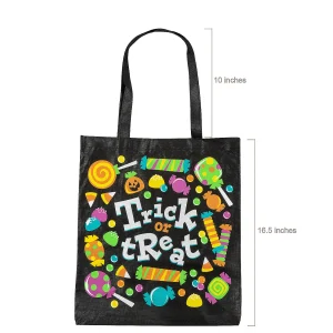 15" X 16 1/2" Large Trick-Or-Treat Tote Bags - 12 Pc.<Oriental Trading New