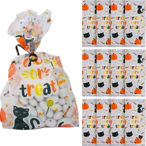 5" X 11 1/2" Trick-Or-Treat Character Cellophane Bags - 12 Pc.<Oriental Trading Online