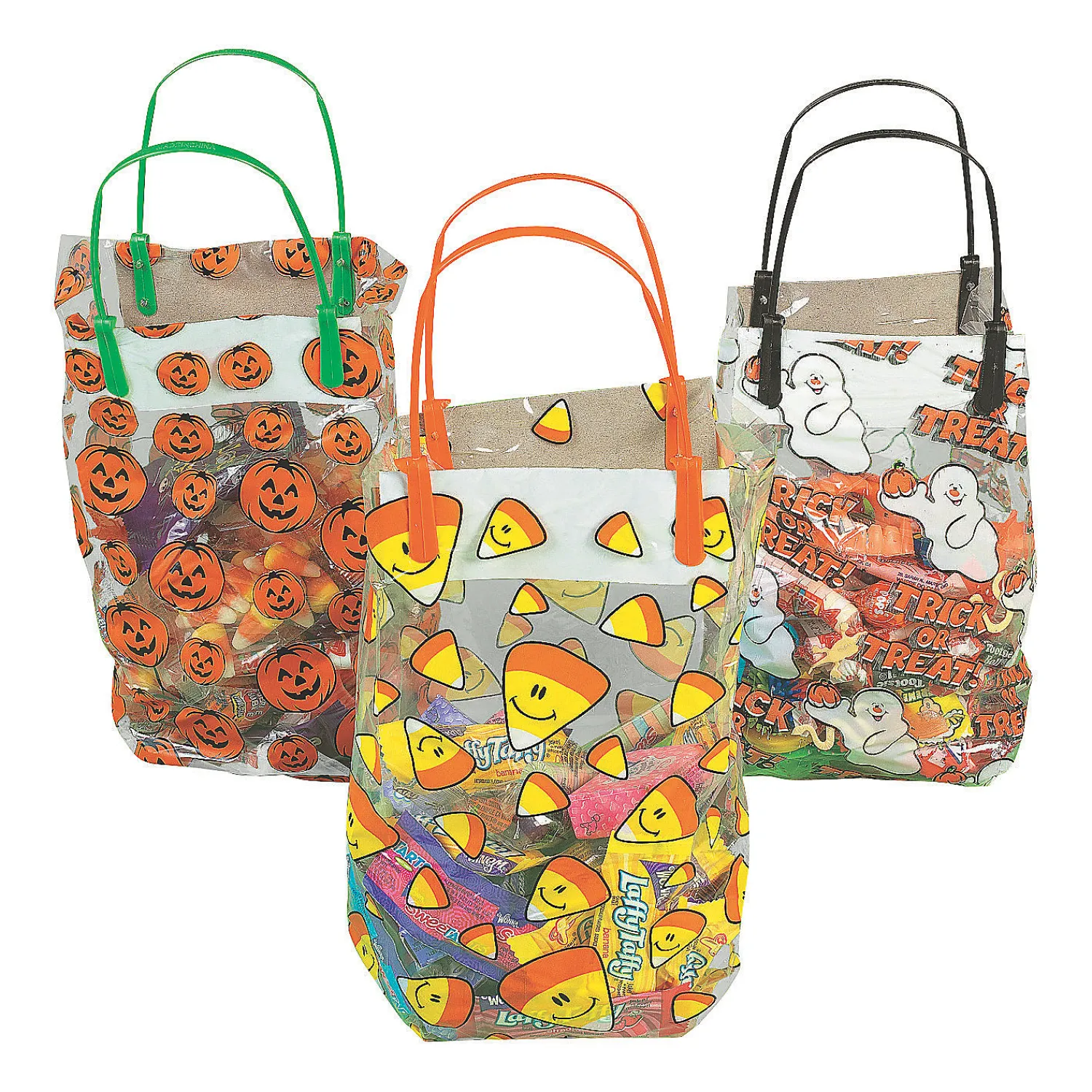 x___x__medium_halloween_0-1.webp 9 1/2" X 5 1/4" X 12" Medium Halloween Pattern Plastic Goody Bags - 36 Pc.<Oriental Trading Cheap