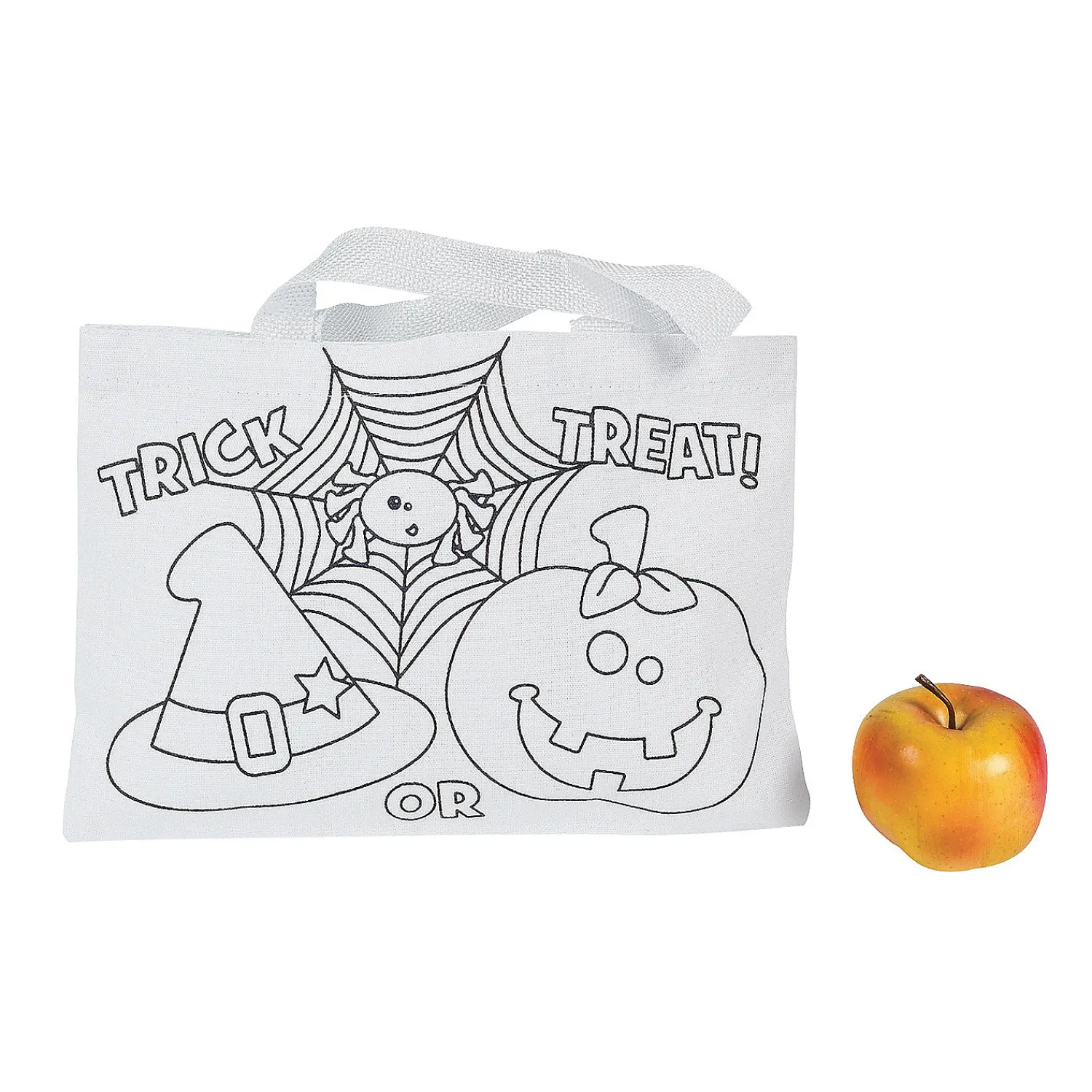 x__bulk__pc_color_your_o_0.webp 10" X 7" Bulk 50 Pc. Color Your Own Medium Halloween Friends Trick-Or-Treat Canvas Tote Bags<Oriental Trading Best Sale