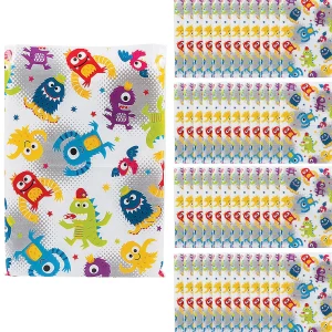 12 1/2" X 17" Bulk 50 Pc. Cute Monster Plastic Goody Bags<Oriental Trading Online