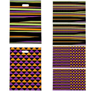 12 1/2" X 17" Bulk 50 Pc. Halloween Patterned Trick-Or-Treat Bags<Oriental Trading Discount