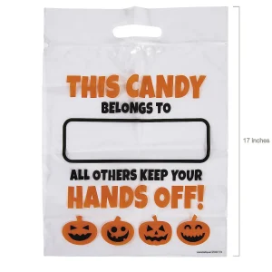 12 1/2" X 17" Bulk 50 Pc. Large Halloween Resealable Plastic Treat Bags<Oriental Trading New