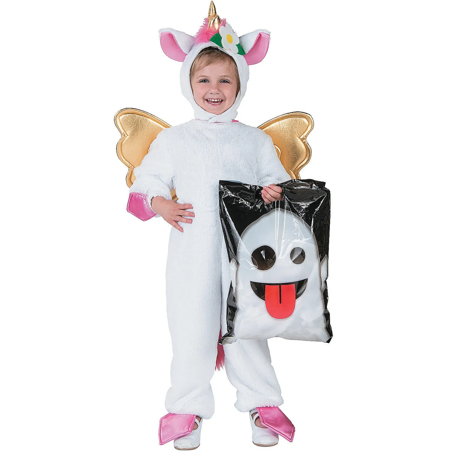 x__bulk__pc_large_hallo_2-1.webp 12 1/2" X 17" Bulk 50 Pc. Large Halloween Emoji Face Trick-Or-Treat Plastic Goody Bags<Oriental Trading Outlet