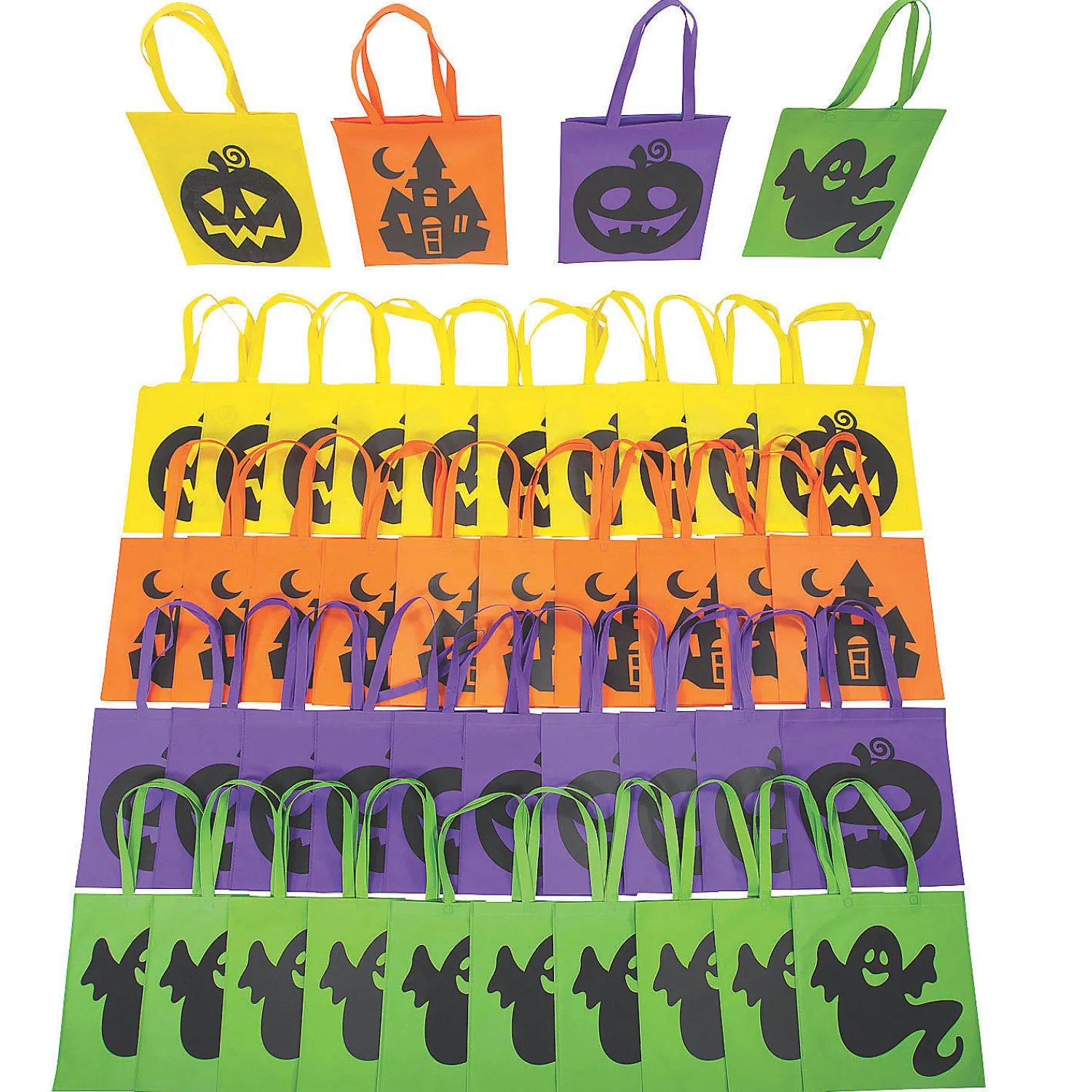 x__bulk__pc_large_iconic_0.webp 15" X 17" Bulk 180 Pc. Large Iconic Halloween Tote Bags<Oriental Trading Cheap