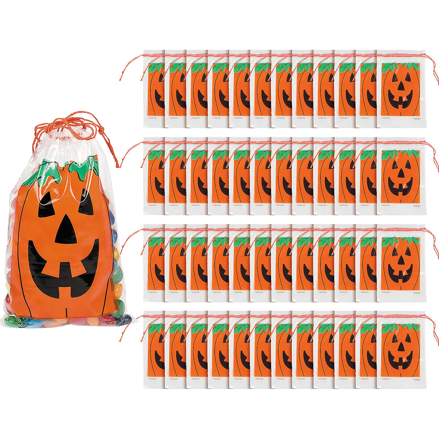 x__bulk__pc_mini_jackol_0.webp 2 3/4" X 4" Bulk 144 Pc. Mini Jack-O'-Lantern Paper Drawstring Treat Bags<Oriental Trading Cheap