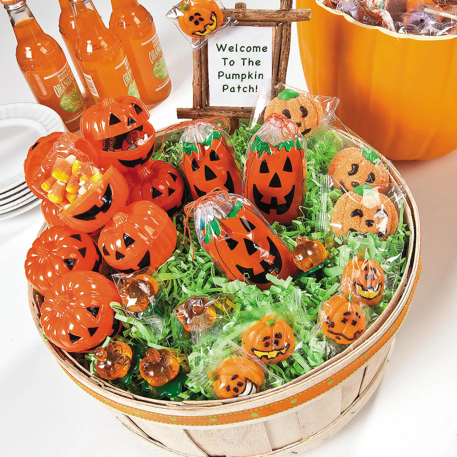 x__bulk__pc_mini_jackol_2.webp 2 3/4" X 4" Bulk 144 Pc. Mini Jack-O'-Lantern Paper Drawstring Treat Bags<Oriental Trading Cheap