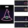 12 1/2" X 17" Bulk 100 Pc. Neon Halloween Plastic Goody Bags<Oriental Trading Clearance