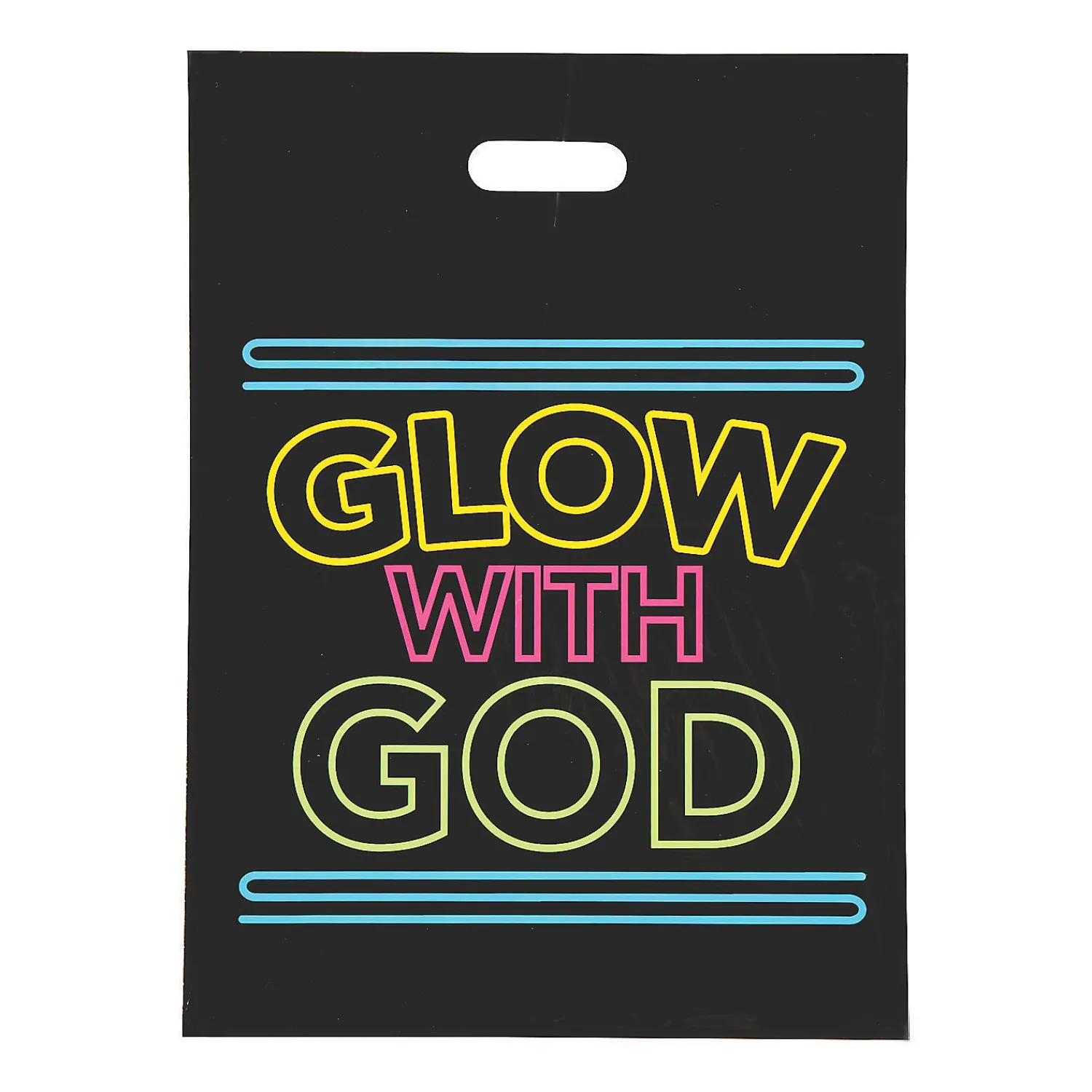 x__bulk__pc_neon_religi_0.webp 12 1/2" X 17" Bulk 50 Pc. Neon Religious Trick-Or-Treat Plastic Goody Bags<Oriental Trading Online