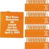 15" X 17" Bulk 144 Pc. Personalized Large Orange Nonwoven Tote Bags<Oriental Trading Store