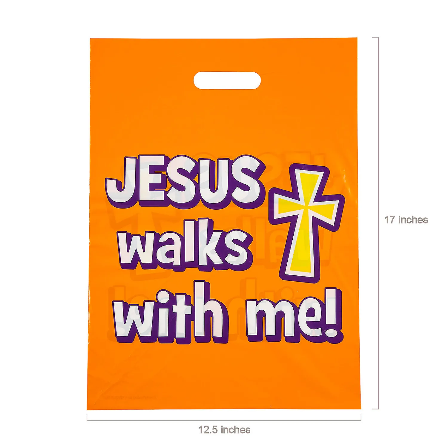 x__bulk__pc_walk_safely_1.webp 12 1/2" X 17" Bulk 50 Pc. Walk Safely With Jesus Goody Bags<Oriental Trading Online