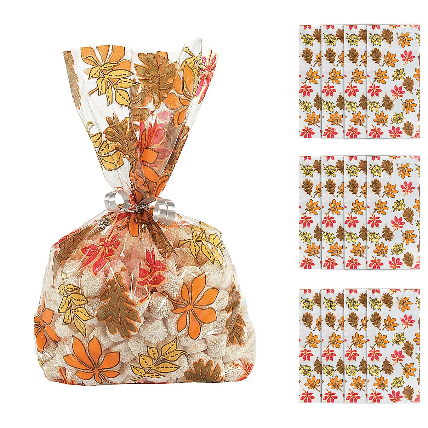 x__fall_leaf_cellophane_0-1.webp 5 1/2" X 11" Fall Leaf Cellophane Bags - 12 Pc.<Oriental Trading Flash Sale