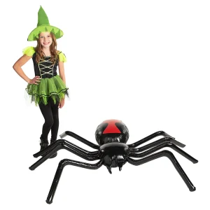 Oriental Trading Inflatable Toys*67 1/2" X 54" Jumbo Inflatable Spider Halloween Decoration